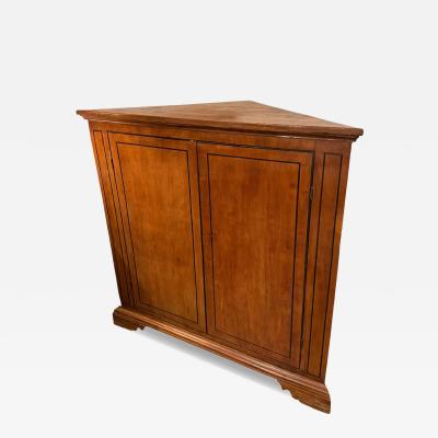 Antique 18th C Directoire Style Mahogany Corner Cabinet