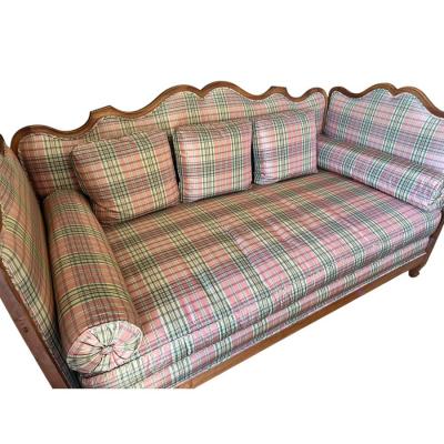 Antique 18th C French Country Fruitwood Daybed Sofa