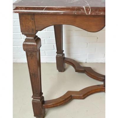 Antique 18th C French Country Marble Top Table