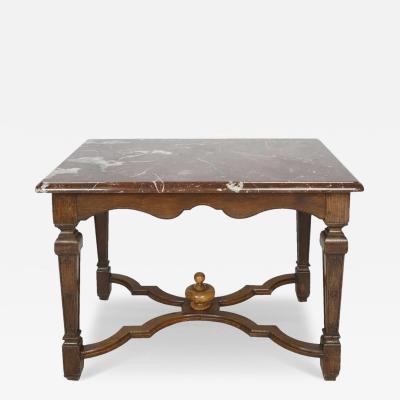 Antique 18th C French Country Marble Top Table