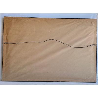 Antique 18th C Hand Colored Framed Print of Notre Dame by J Rigaud