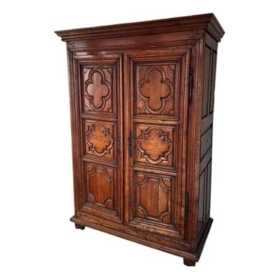 Antique 18th C Italian Linen Press Armoire Wardrobe Cabinet