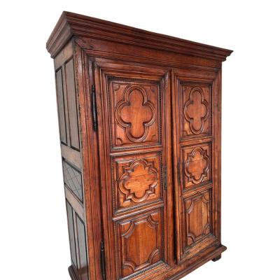 Antique 18th C Italian Linen Press Armoire Wardrobe Cabinet