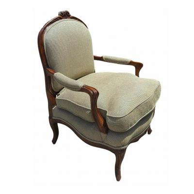 Antique 18th C Louis XV Duchesse Brisee Longue Chair French Berg re