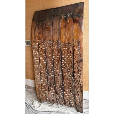 Antique 18th C Primitive Farm Plow Thrasher Now Wall Art