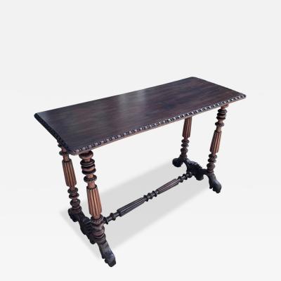 Antique 18th C Rosewood Spanish Colonial Console Table