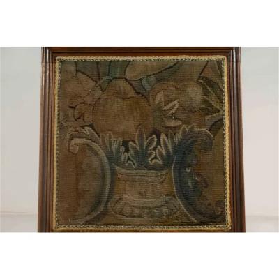 Antique 18th C Side Chairs W Tapestry Textile
