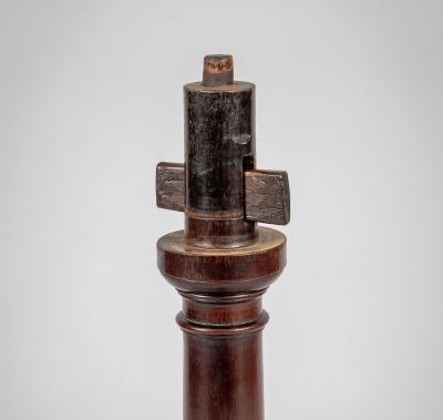 Antique 18th Century George III Mahogany Tilt Top Pedestal Birdcage Tea Table