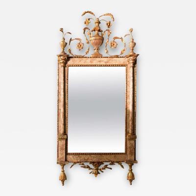 Antique 18th Century Neoclassical Style Marble Mirror