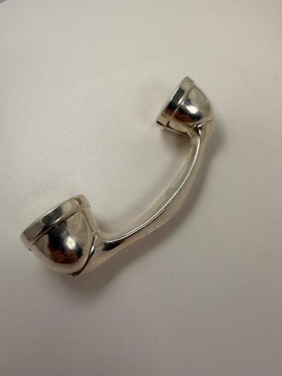 Antique 1930 Sterling Silver Telephone Rattle Excellent Condition
