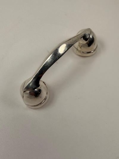 Antique 1930 Sterling Silver Telephone Rattle Excellent Condition