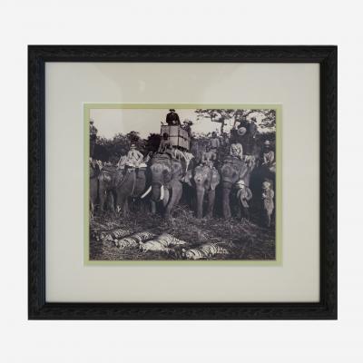 Antique 1930s Photos of a Tiger Hunt in Colonial India