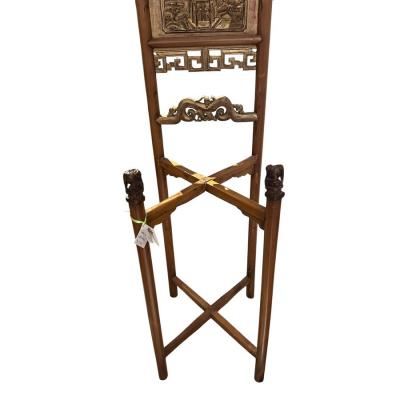 Antique 19c Chinese Giltwood Wash Stand With Carved Dragons