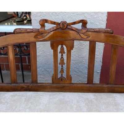 Antique 19c Swedish Gustavian Sofa Settee W Bow Motif