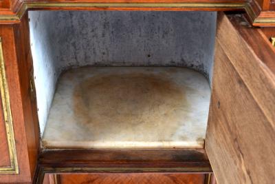 Antique 19th C French Walnut Cabinet Night Stand Napoleon III period 