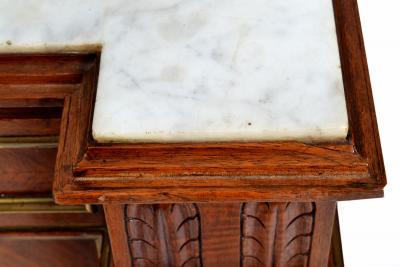 Antique 19th C French Walnut Cabinet Night Stand Napoleon III period 