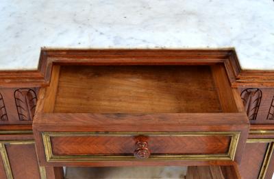 Antique 19th C French Walnut Cabinet Night Stand Napoleon III period 