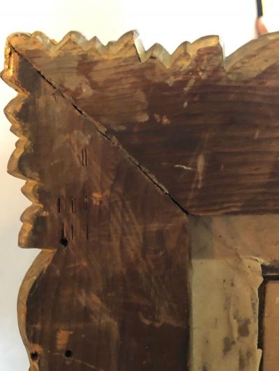 Antique 19th Century Fine Giltwood Mirror with Leaf Vine and Floral Carvings