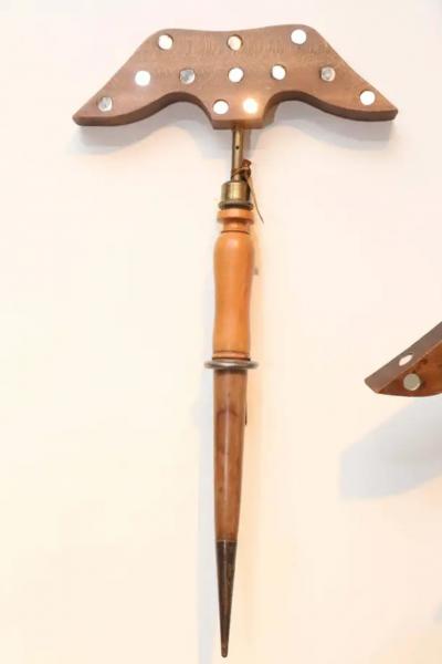 Antique 19th Century Folk Art Bird Hunting Tool and Decoy