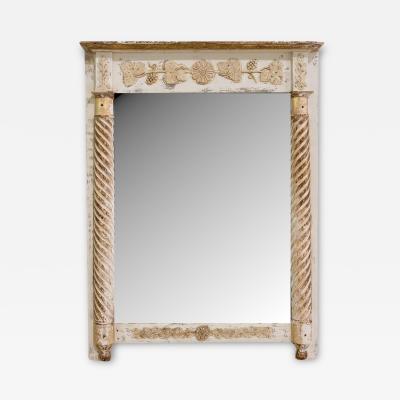 Antique 19th Century French Mirror with Original Paint and Glass
