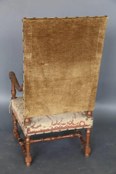 Antique 19th Century Louis XIII Needlepoint Chair