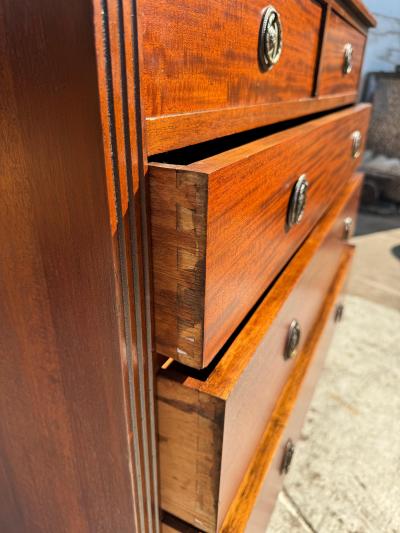 Antique 4 Drawer Walnut Chest