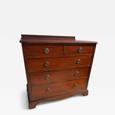 Antique 4 Drawer Walnut Chest