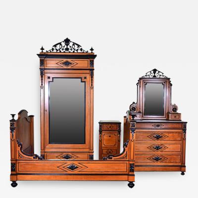 Antique 4 Pc Bedroom Set Charles X