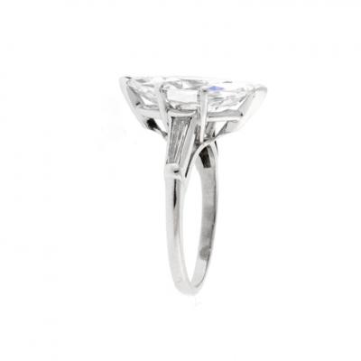 Antique 4 carat Marquise Cut Diamond Ring