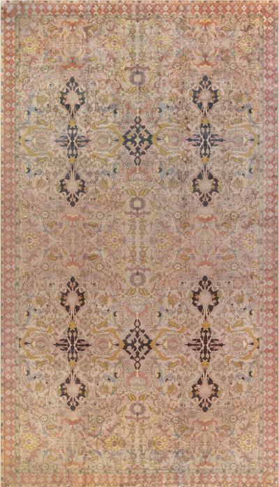 Antique Abstract Indian Handmade Wool Rug