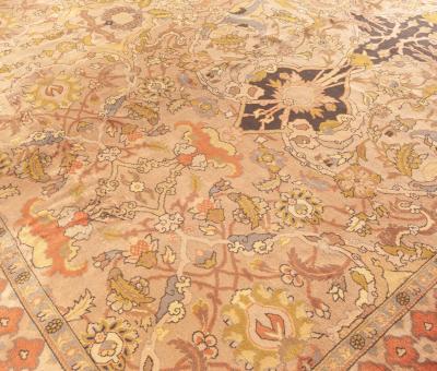 Antique Abstract Indian Handmade Wool Rug