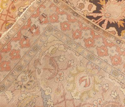 Antique Abstract Indian Handmade Wool Rug