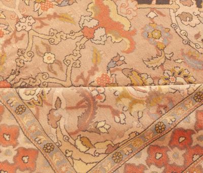 Antique Abstract Indian Handmade Wool Rug