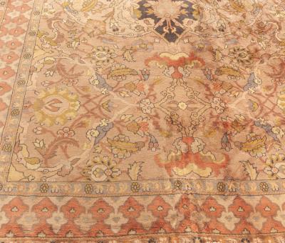 Antique Abstract Indian Handmade Wool Rug