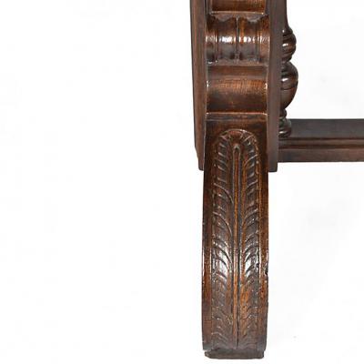 Antique Adjustable Height Mechanical Library Butler Service Table