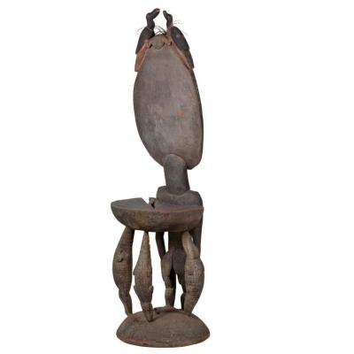 Antique African Orators Stool Teket Litmus People Papua New Guinea 60 H