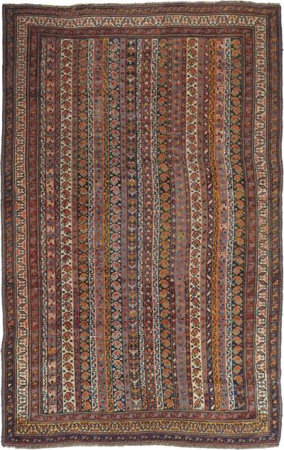 Antique Afshar Rug 4 0 x 6 2 