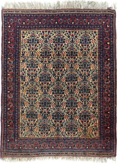 Antique Afshar Rug 5 0 x 6 4 