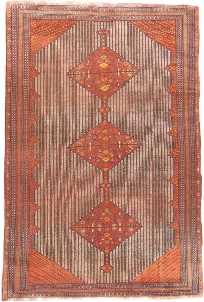 Antique Afshar Rug 7 3 x 10 11 