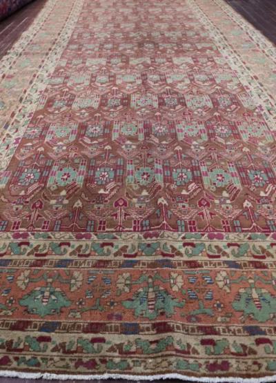 Antique Agra Gallery Runner Rug