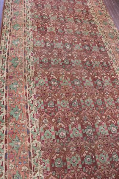 Antique Agra Gallery Runner Rug