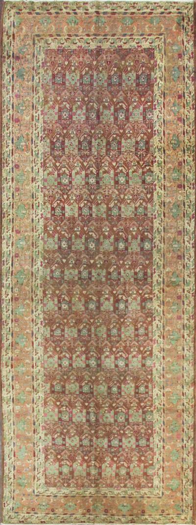 Antique Agra Gallery Runner Rug