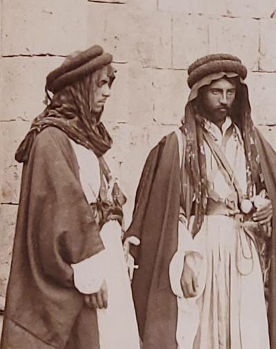 Antique Albumen Photo of Middle Eastern Men circa 1870