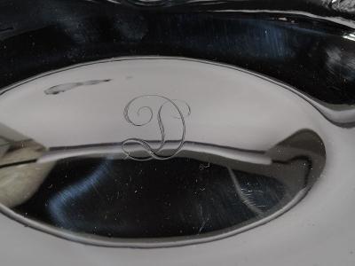 Antique American Art Nouveau Sterling Silver Lorelei Whirlpool Bowl