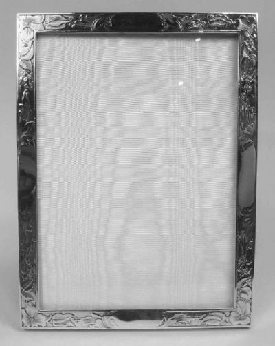 Antique American Art Nouveau Sterling Silver Picture Frame