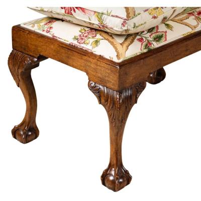 Antique American Chippendale Mahogany Chaise Lounge Daybed