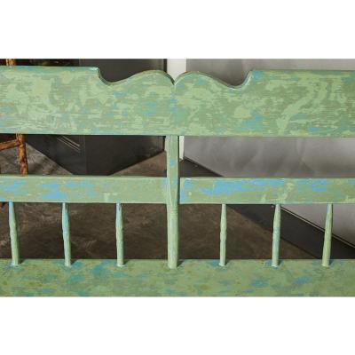 Antique American Country Painted Bench