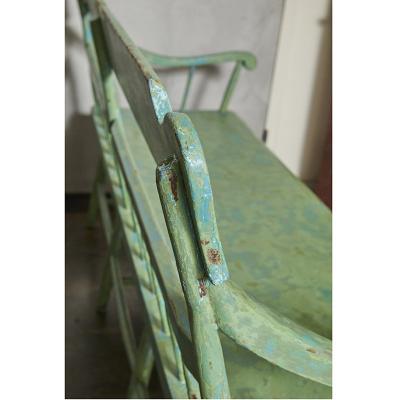 Antique American Country Painted Bench