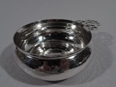 Antique American Craftsman Hand Hammered Sterling Silver Porringer