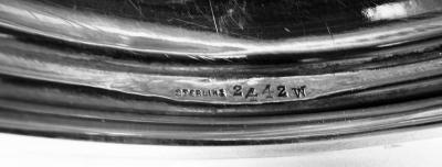 Antique American Edwardian Classical Sterling Silver 18 Inch Vase